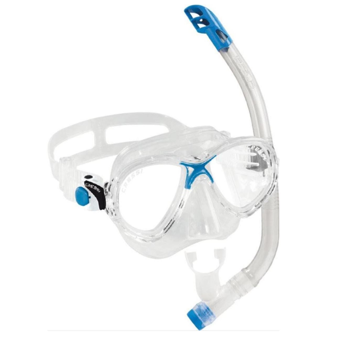 Cressi Matrix Mask snorkelmasker, transparant/geel, één maat, uniseks, volwassenen
