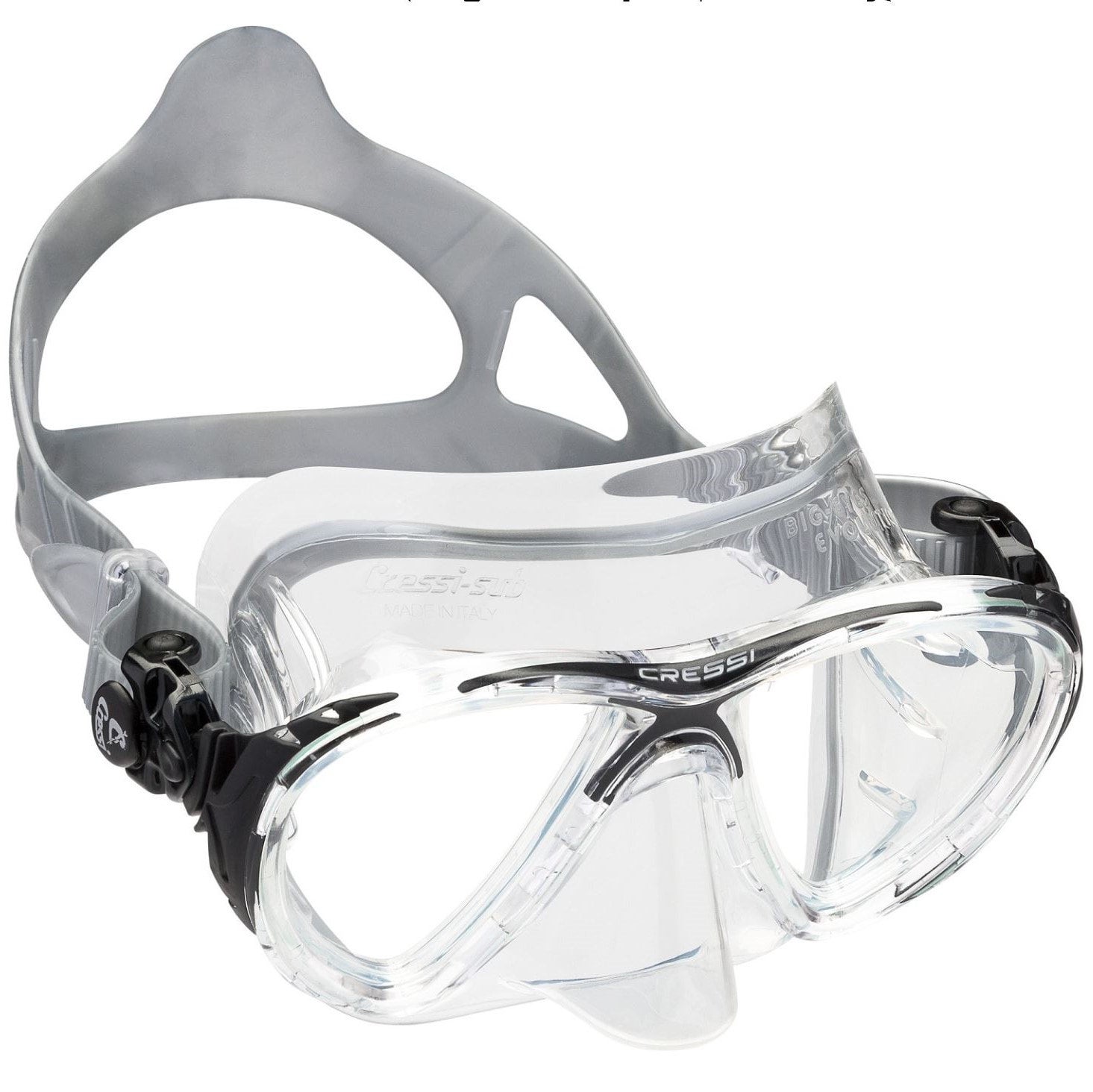 Cressi Big Eyes Evolution diving mask including prescription lenses