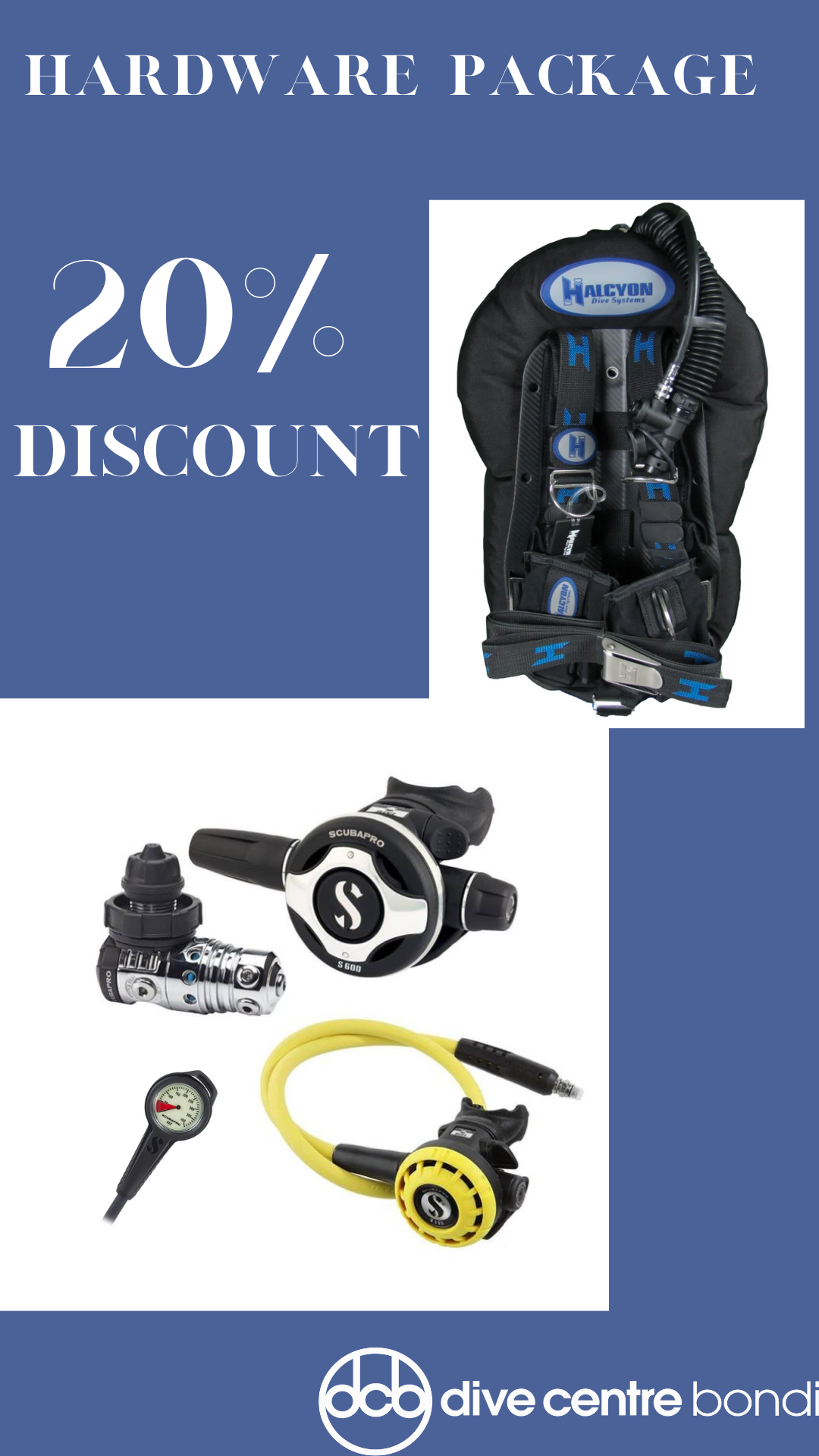 halcyon-adventurer-pro-bcd-scubapro-mk25-evo-s600-r195-gauge-full